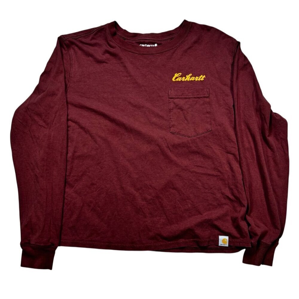 Carhartt Youth Large 12-14 Shirt Long Sleeve T-shirt Flaw.